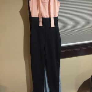 Jumpsuit from boohoo beautiful, blush color, size8